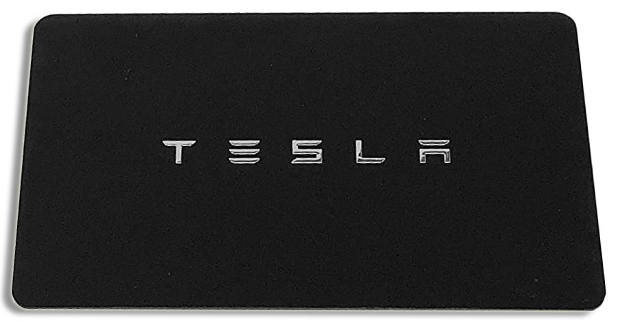 A Tesla key card