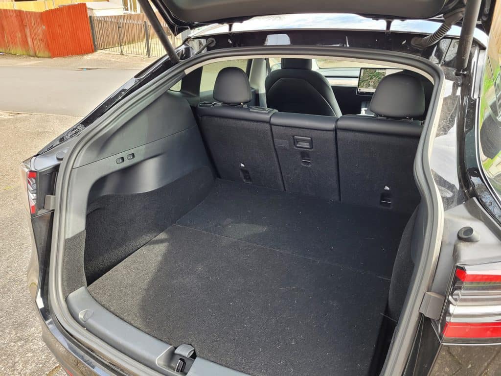 The main boot trunk of a Tesla Model Y