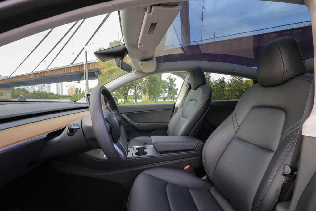 A look at the Tesla Model Y seats and headrest