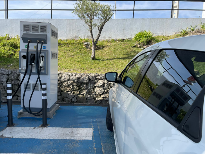 Renault Zoe at public charging station